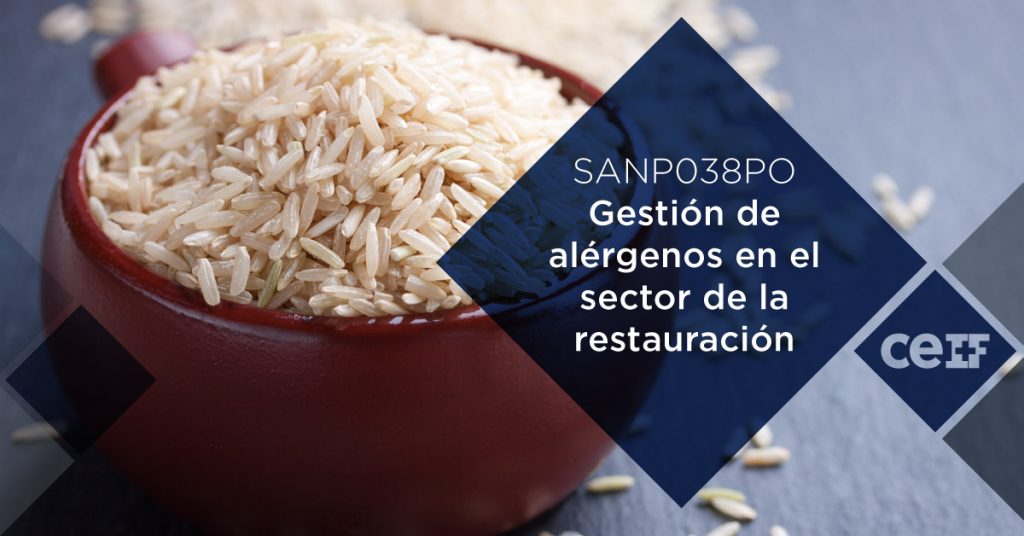 SANP038PO Gestión de alérgenos en el sector de la restauración
